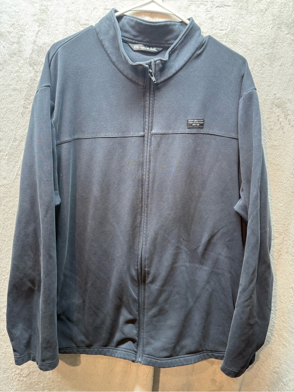 Travis Mathew Men's Full-Zip Jacket in Slate Blue